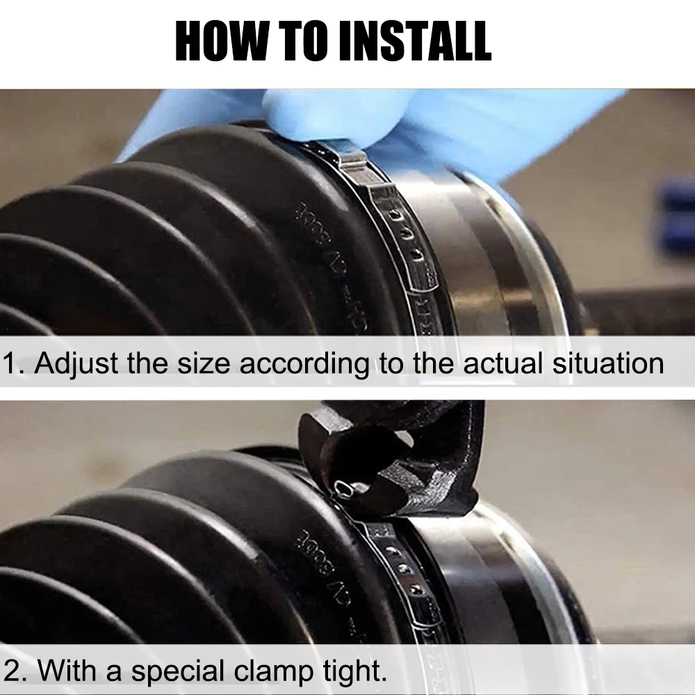 مشبك تجعيد مفصل محور CV ، قفص كروي ، فولاذ مقاوم للصدأ ، طقم قابل للتعديل ، محرك ، 20- 50 ، 50-Boot ، 5 #2