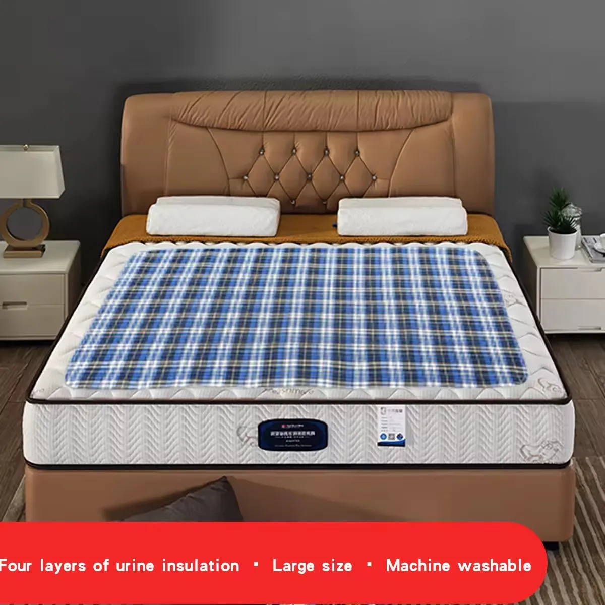 Adult Urinary Pad Reusable Polyester Diaper Elderly Changing Pad Disabled Mattress Washable Waterproof Nursing Pad Breathable