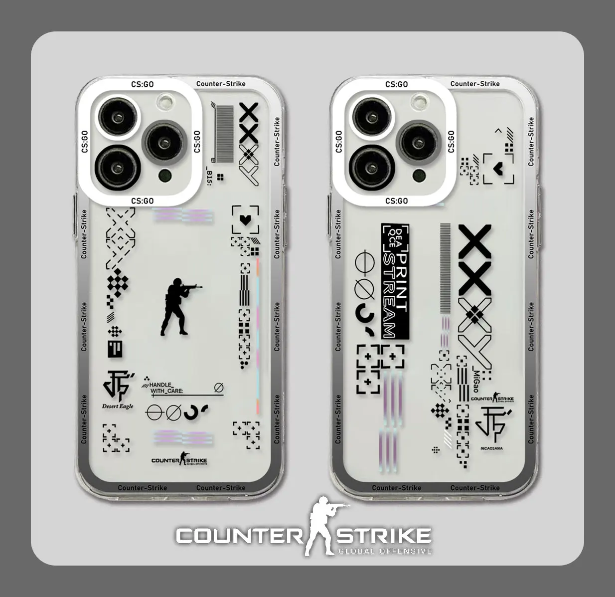 Counter Strike CS Go Handy hülle für iPhone 15 14 13 12 Mini 11 Pro Max x xr xs 7 8 se 2020 plus weiche Silikon transparente Abdeckung