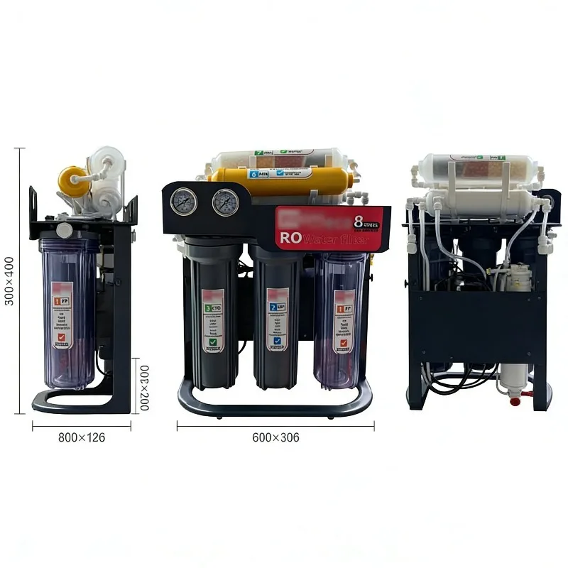 Self-Cleaning 6-Stage Electric Under-Sink Industrial Water Filter for Household Use with Power Source