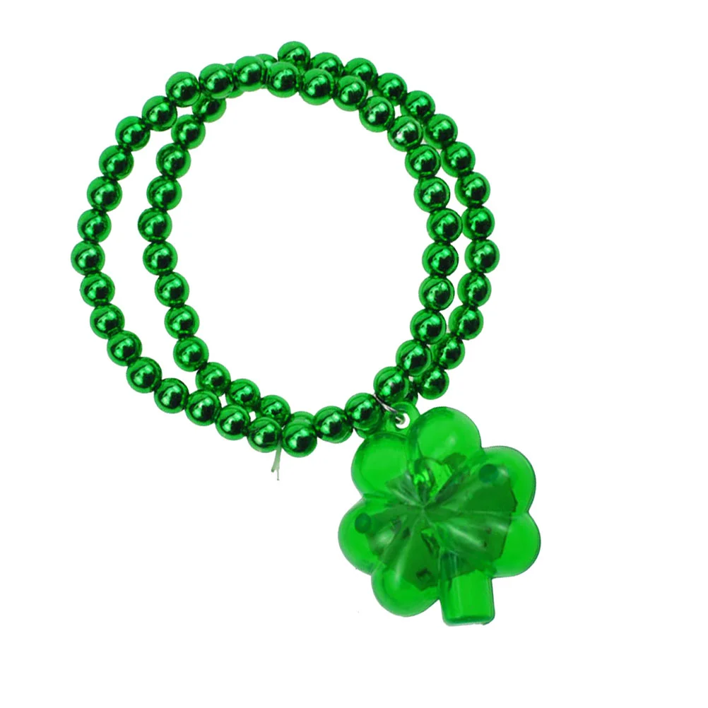 St Patrick Dia Bead Correias De Pulso, Pulseira Beads, Luminoso Brilhante Pulseiras, Festa