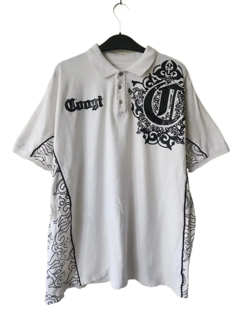 

Y2K Popular Gothic Shirt Harajuku Retro Letter Hot melt Printing Pullover Graphic Tee Fashion Casual Cotton Short Sleeves Unisex
