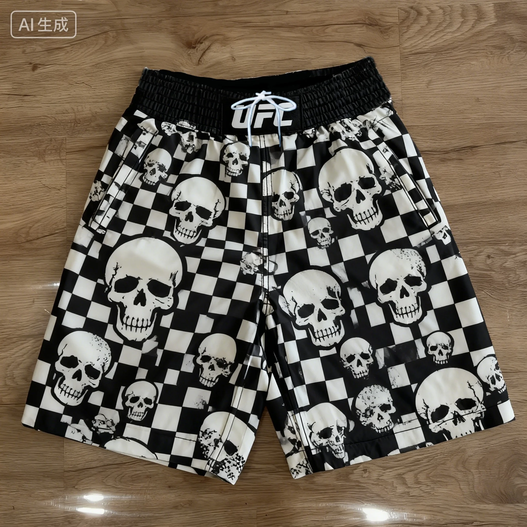 

Шорты для единоборств UFC, с принтом черепа, для бокса, саньда, быстросохнущие, для тренировок, спорта, боевого фитнеса, ММА, тхэквондо, мужские и женские, для фитнеса