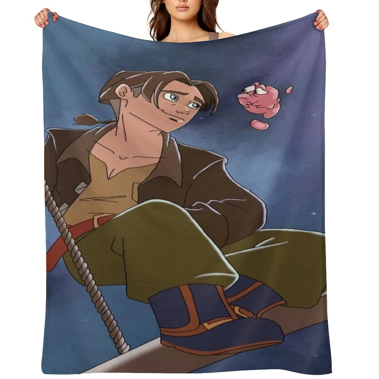 

treasure planet Throw Blanket warm winter For Decorative Sofa Travel cosplay anime Blankets