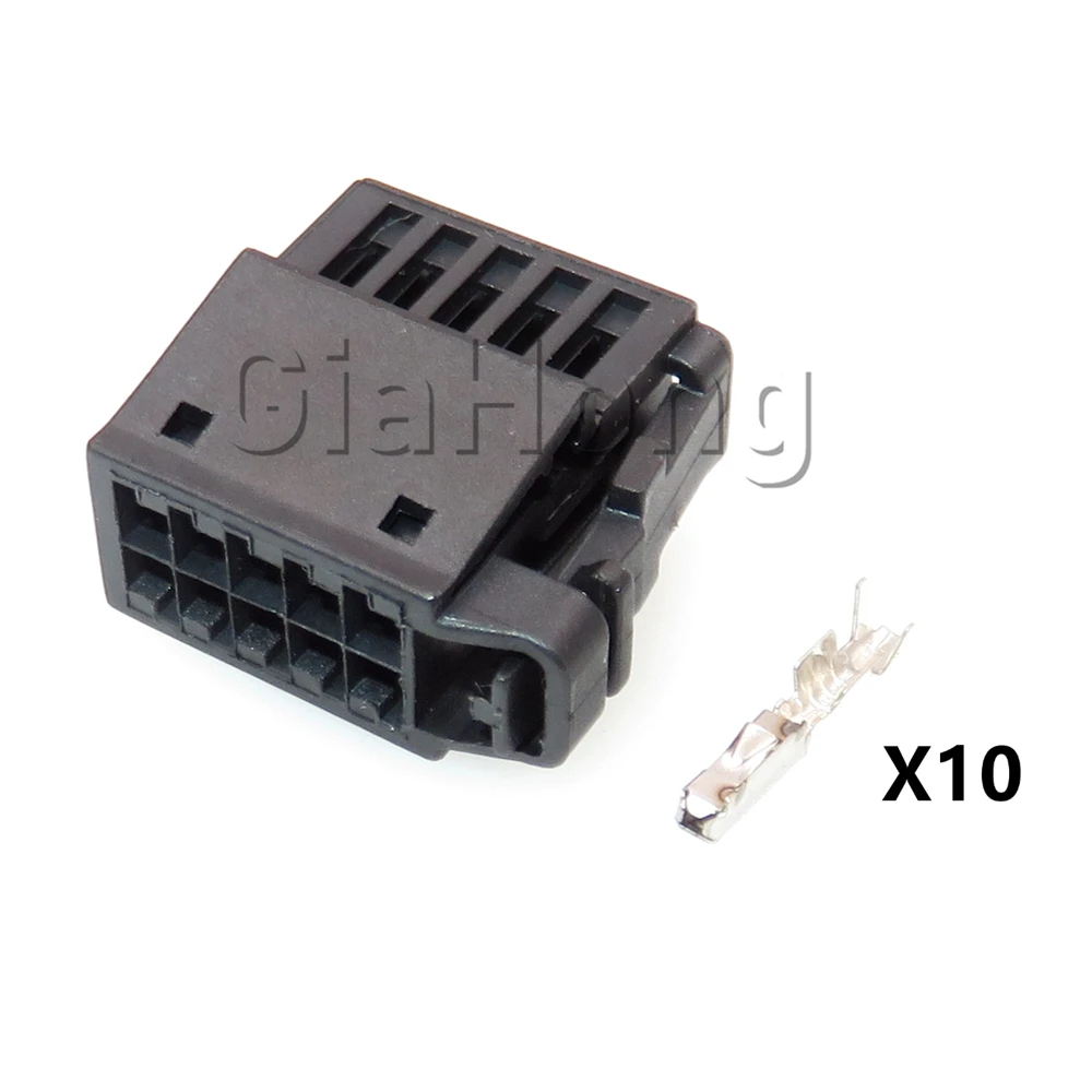 1 Set 10 Ways Parts 1K0971992 AC Assembly Car Lift Switch Plug 6R0972930 Auto Seat Adjustment Wire Socket For VW Audi 1670990-1