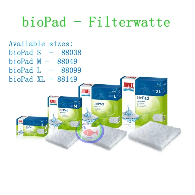 German Juwel BioPad - Poly Pad White Fish Tank Filter Cotton Cashmere Cotton Bioflow 3.0 6.0 8.0