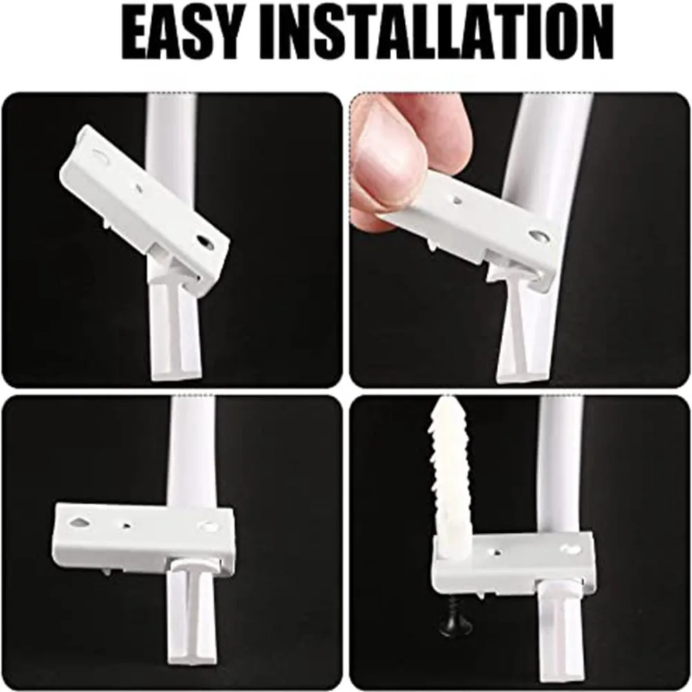 Bendable Modern Style  Curtain Rail Plastic Curtains Visible Track