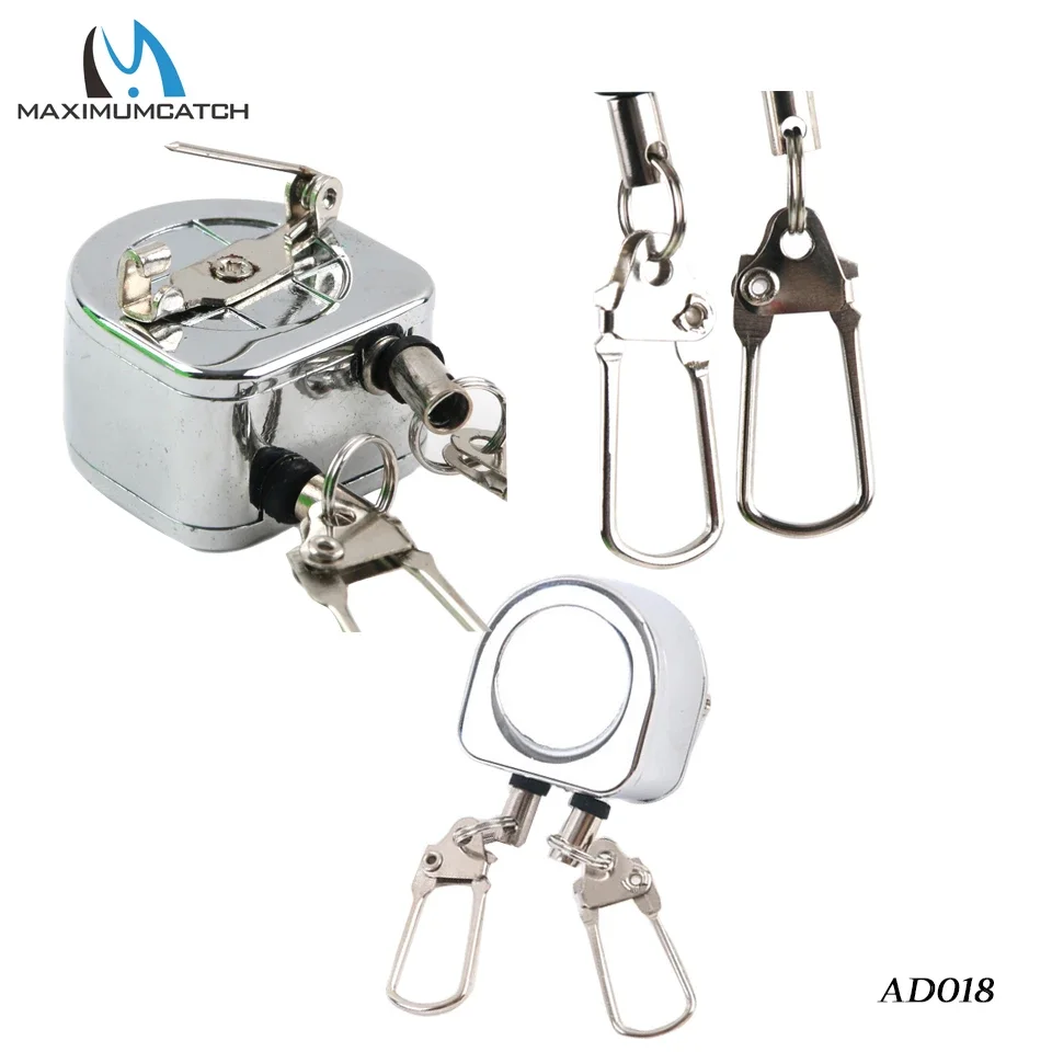 MAXCATCH Fliegenfischen Zinger Retractor Retractable Reel Badge Holder Steel Cord Recoil Stopper Extractor Tool Holder – Detail 15