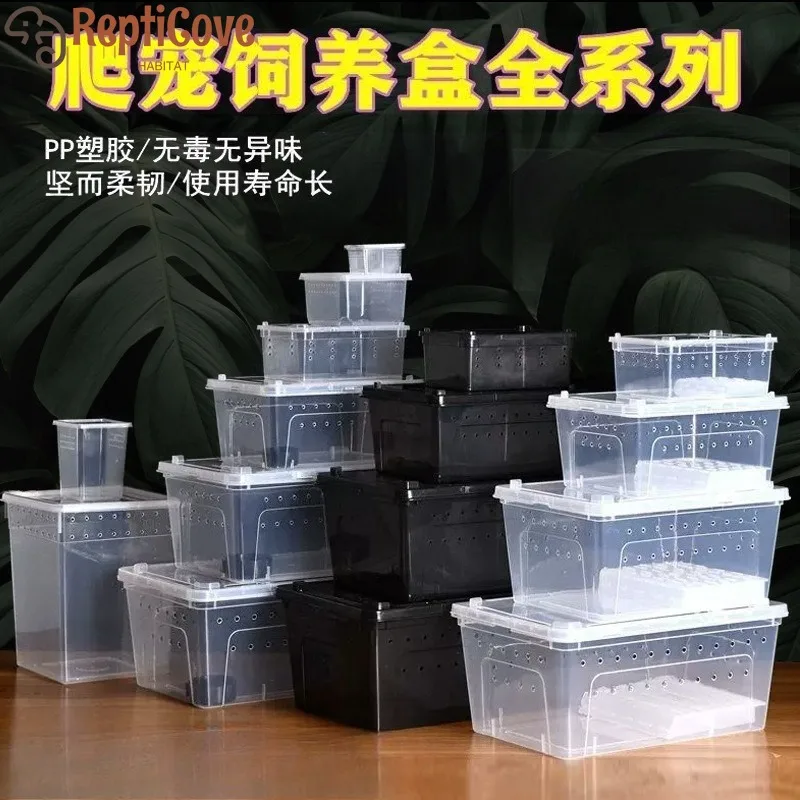صندوق تربية الحيوانات الأليفة، خزان السلحفاة، صندوق تربية السحلية البلاستيكية، صندوق تربية الضفدع الجارديان، ثعبان الحيوانات الأليفة، العنكبوت، الحلزون، دودة القز الطفل