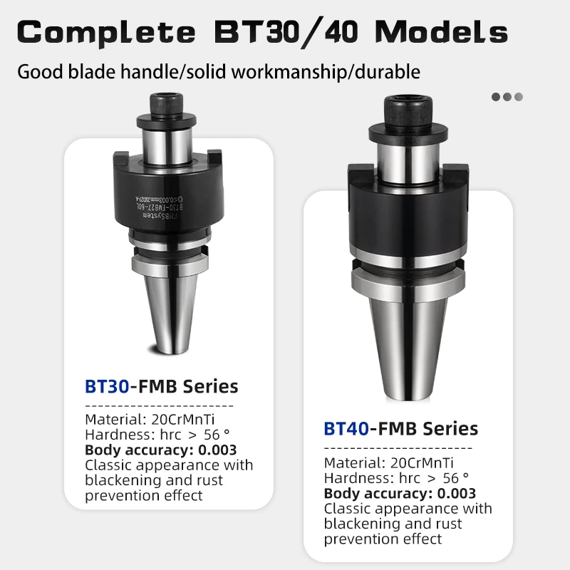 CNC Tool Holder BT30/40 Machining Centre Connecting Bar Surface Milling Cutter Disc Milling Toolholder High Precision FMB22/27