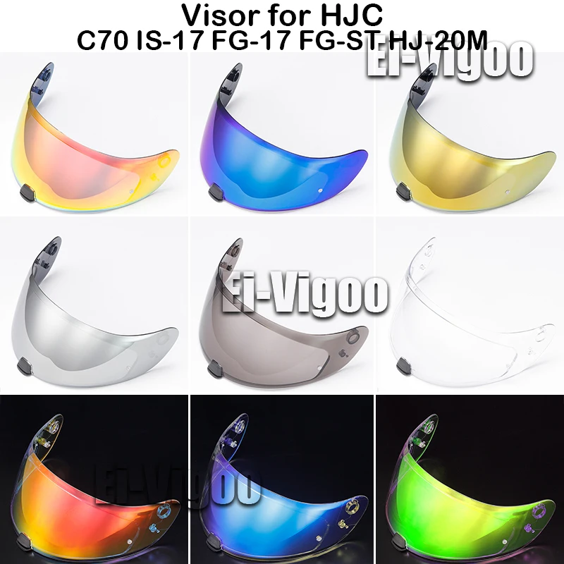 HJ-20M Helmet Visor Suitable for HJC C70 FG-17 IS-17 FG-ST HJ-20ST Motorcycle Helmet Glasses Motorbike Helmet Night Vision Visor