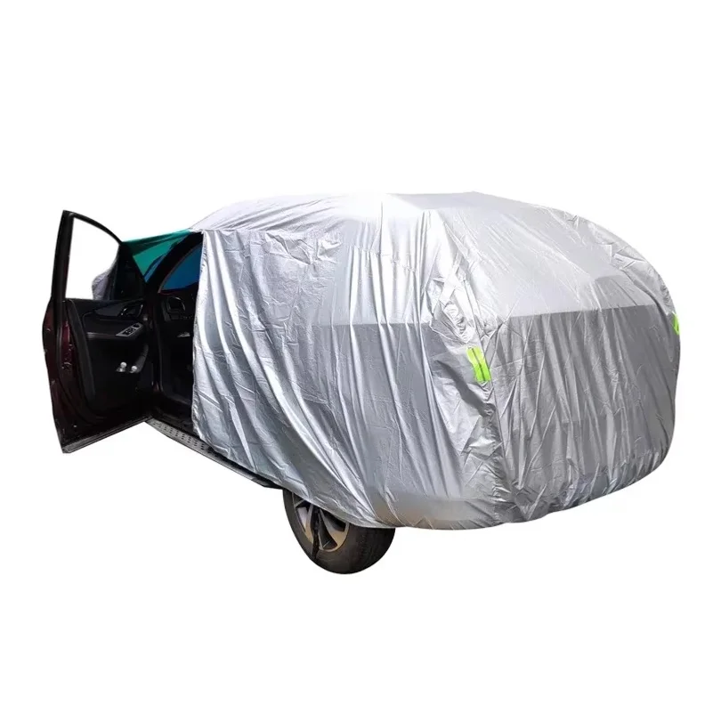 Universal SUV Sedan Silver Black Car Cover Sunproof Rainproof UV-proof Waterproof Windproof Car Jacket General Protection Cover