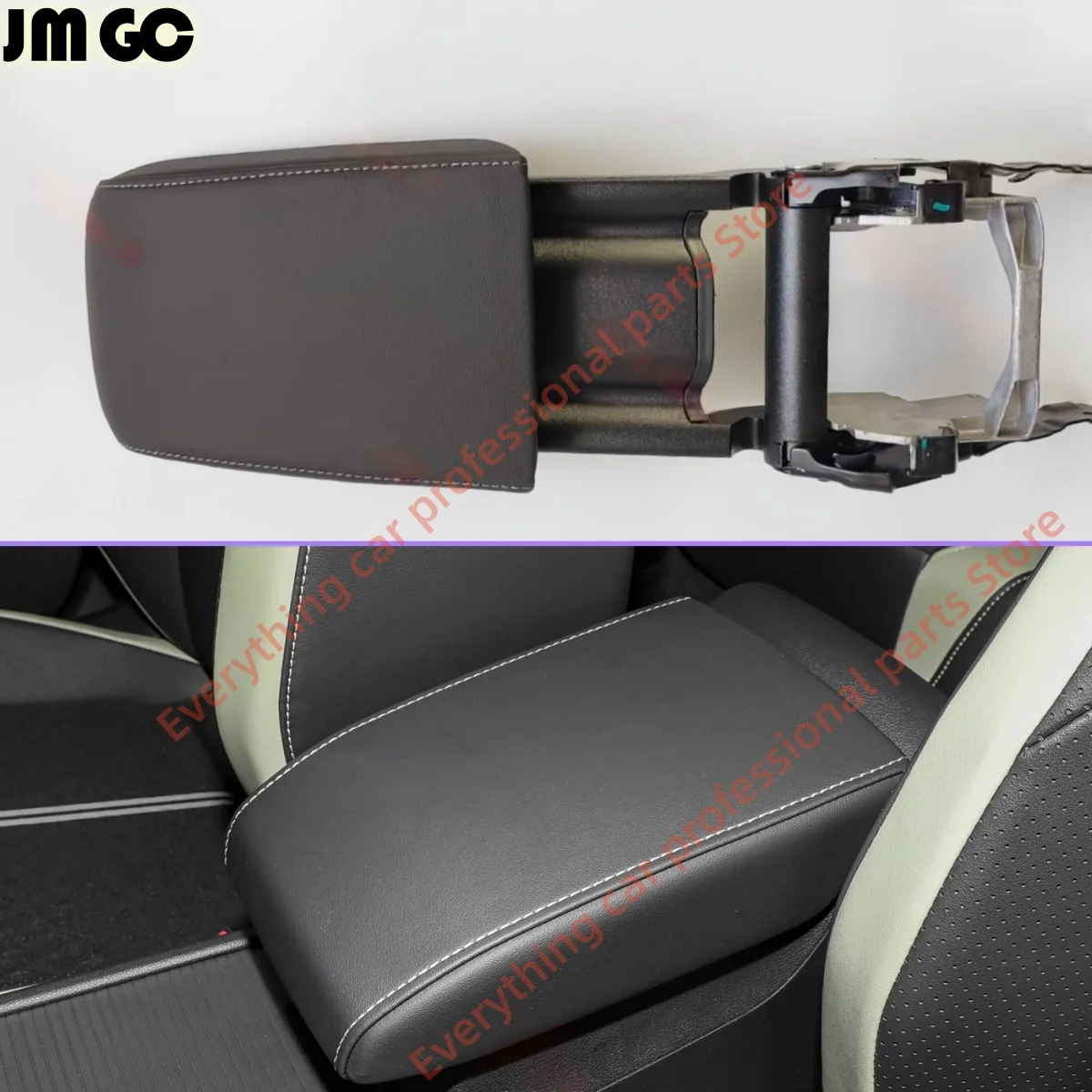 

Car Center console Armrest Suitable for Volkswagen Golf 7/7.5 Toolbox glove compartment cover Hand support leather material