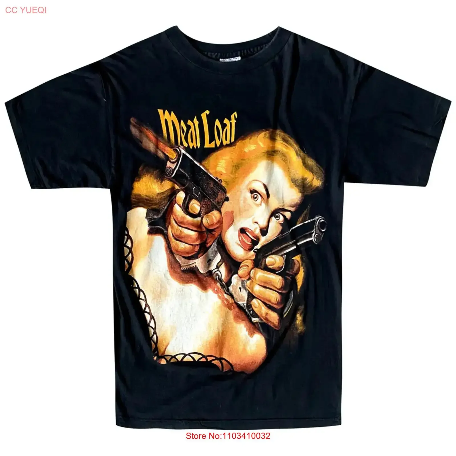 Camiseta Vintage Meat Loaf Welcome To The Neighborhood, todos os tamanhos S a 5XL, NE570, vintage, lavada, unissex, macia, com estampa gráfica, respirável.
