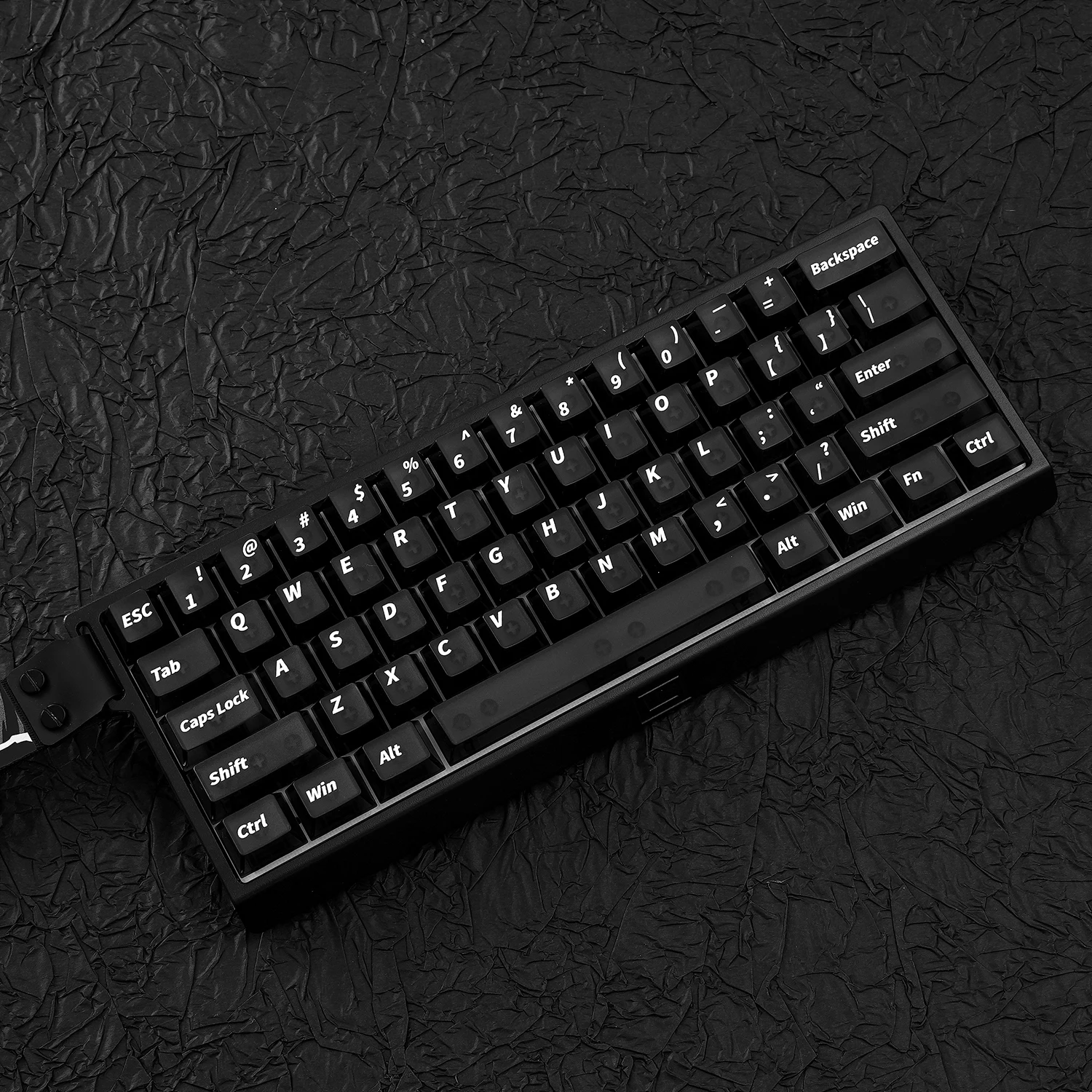 121 مفتاح الكرز الشخصي ماتي ضباب شفاف PC أسود شفاف الحرارية التسامي كيكابس مجموعة PBT للوحة المفاتيح الميكانيكية #5