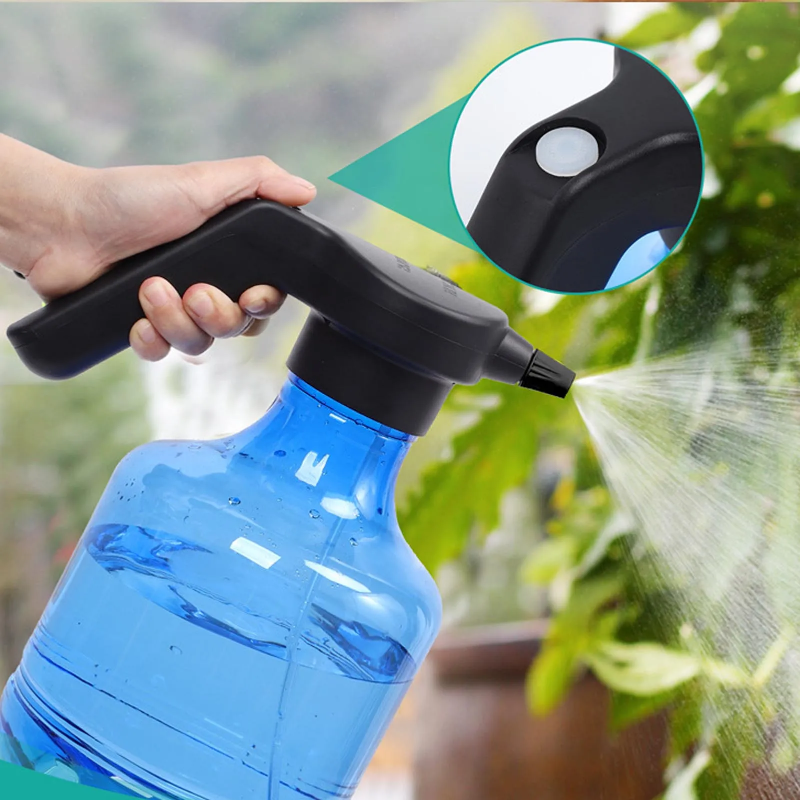 

3L Electric Watering Can Charging Portable Cleanning Tool Plant Sprayer For Cars Gardent Flowers Sprinkler