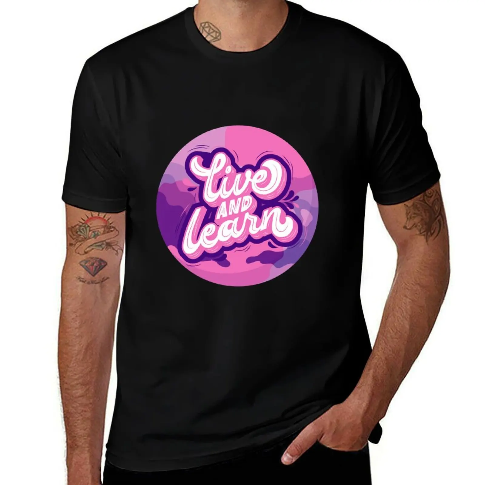 

Learn and Live T-Shirt Streetwear Print Tee Shirt