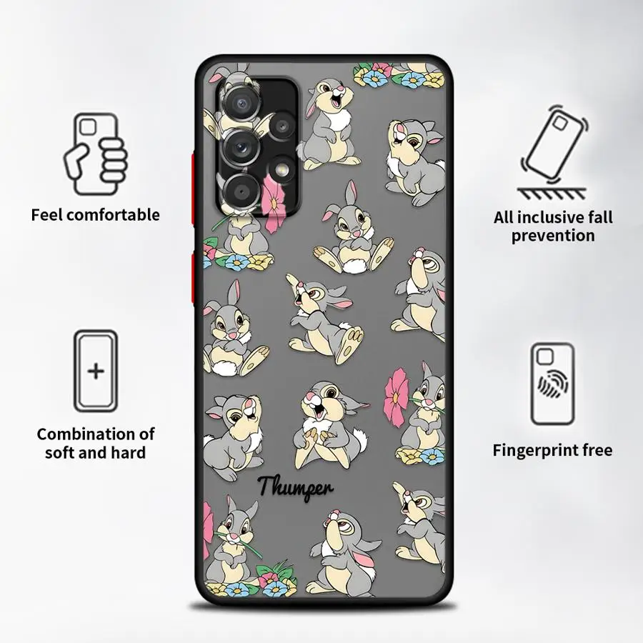 Samsung Galaxy A21s A24 A22 A25 A26 A73 A53 A54 A52 A56 A34 A35 A36 Samp Qiqi And Titi用マット仕上げスマホケース