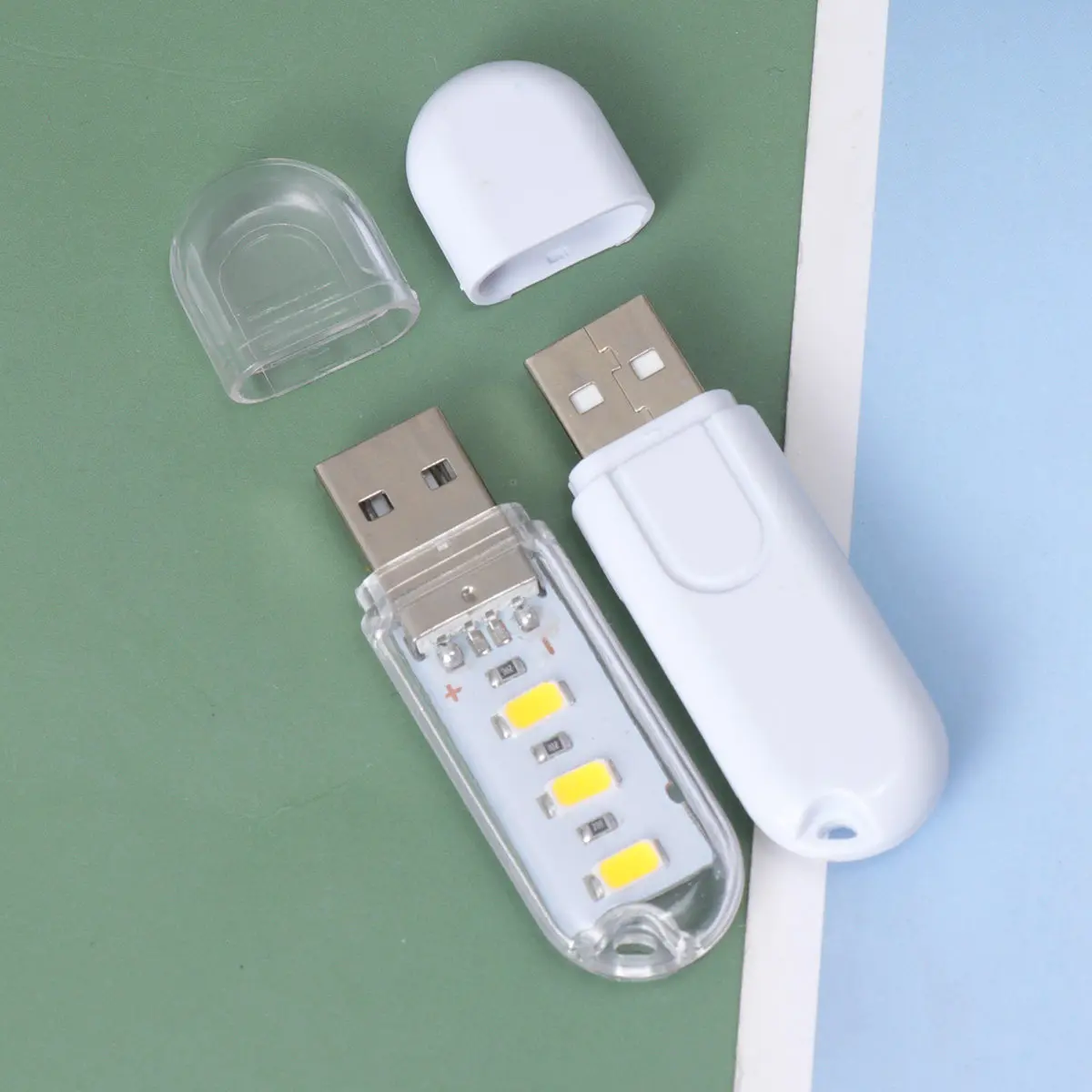 6Pcs USB Night Light USB Mini Portable LED Keyboard Lamp Touch Control Warm Light for School Dorm