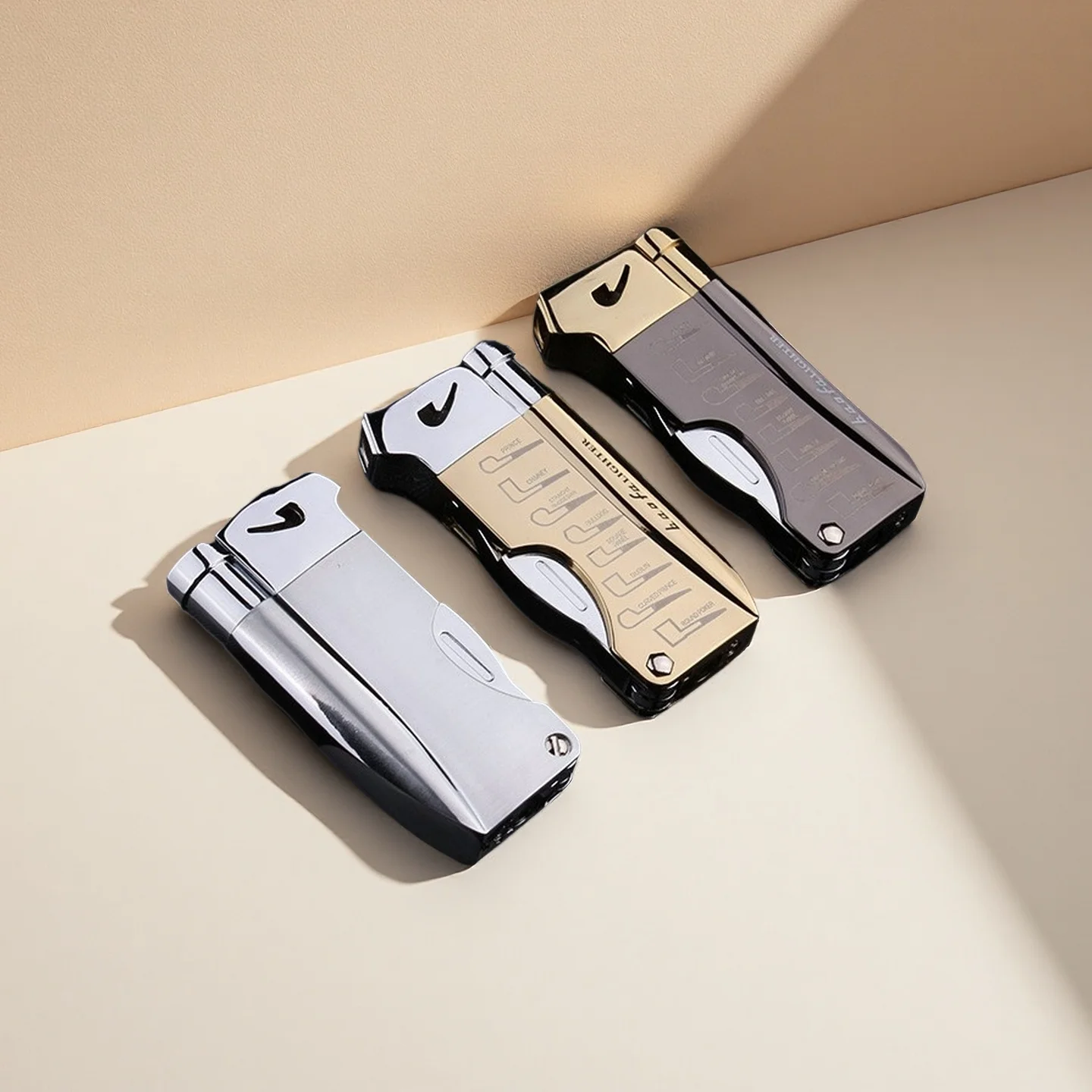 

Multifunctional Outdoor Windproof Portable Cigar Lighter Oblique Fire Inflatable Lighter Pipe Tool Exquisite High-end Men's Gift