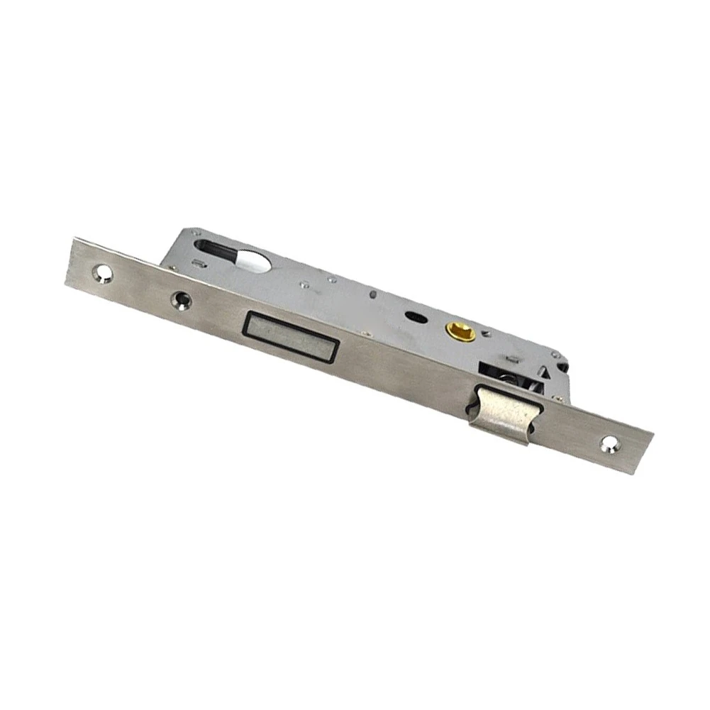 Stainless Steel Door Lock Body 211mm Silver for Aluminum Doors Silent Operation for Bedrooms Offices Residential Entries