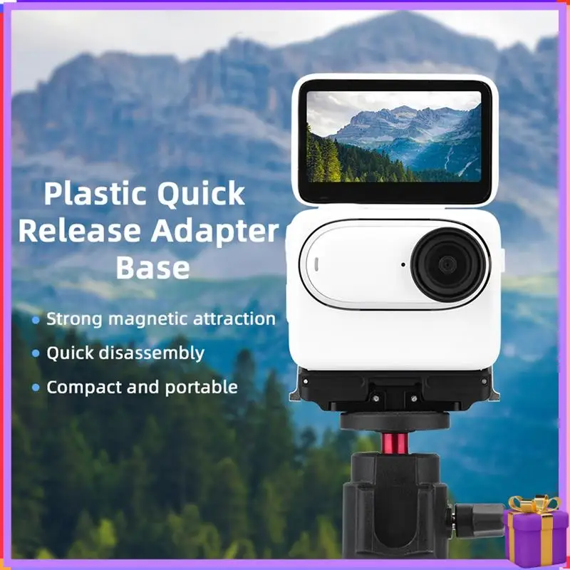 Advanced Magnetic Quick Release Adapter Mount For Insta360 Go 3 / GO3S Thumb Camera Rechargeable Charging Base Bracket