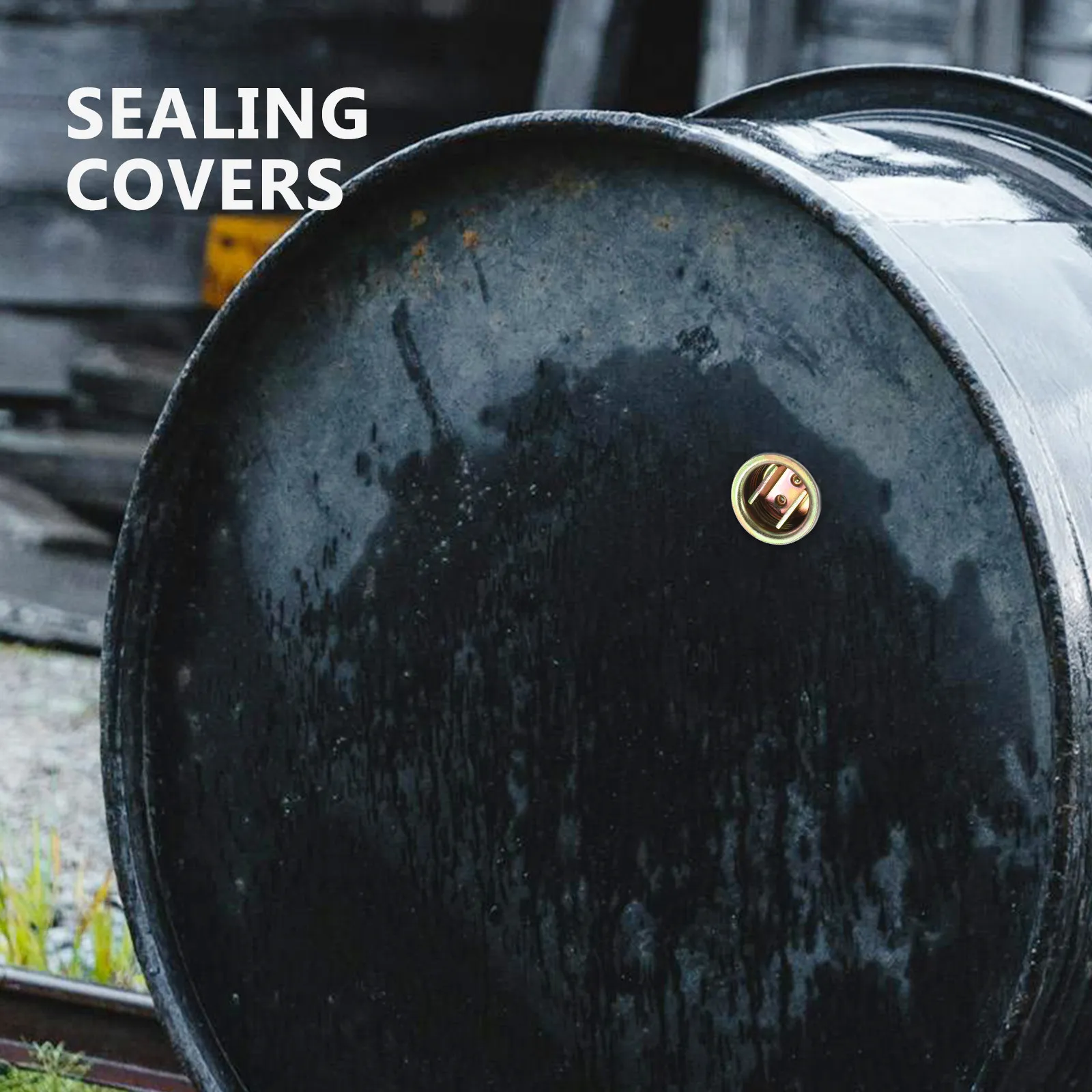 Galvanized Drum Cover Oil Drum Cap Threaded Leak Proof Sealing Plug Bung Closure for 55 Gallon Bucket Thread Cap