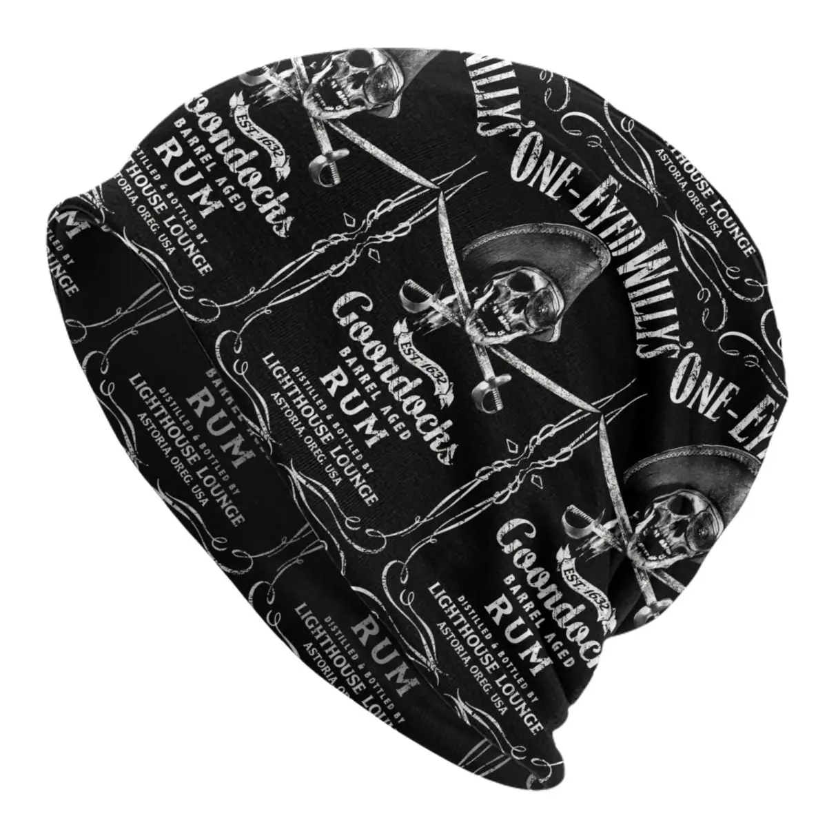 The Goonies One Eyed Willy's Rum Bonnet Hat Fashion Knit Hat Women Men Winter Warm Comedy Film Skull Pirate Skullies Beanies Cap