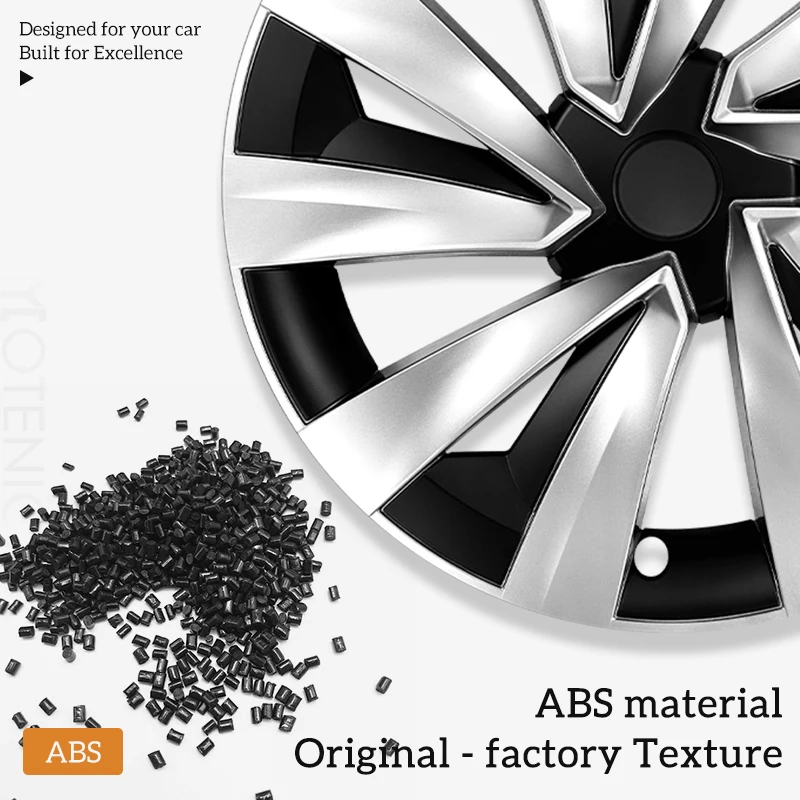 4 قطعة غطاء عجلة ل تسلا نموذج Y جونيبر 2025 19 بوصة سيارة استبدال أغطية الاطارات غطاء محور السيارات كامل حافة اكسسوارات السيارات