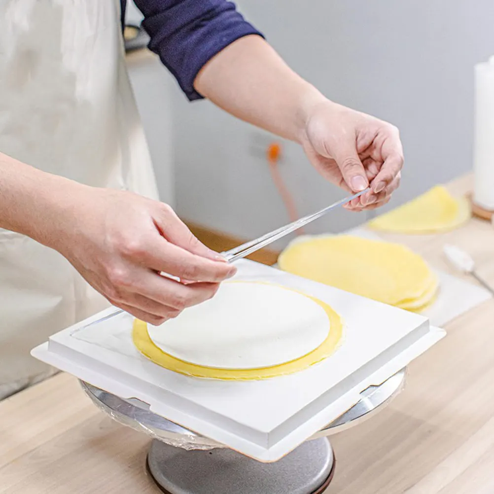 

3Pcs 6 8 Inch Acrylic Layer Decorate Mold Cake Mold Scraper Plate Cake Decorating Tool Set Baking Kit For Home Use