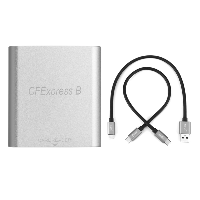 Portable Type C To Cfexpress B Card Reader 10Gbps Memory Card Reader Drive-Free For Laptop Computer Phone Chromebook, Durable