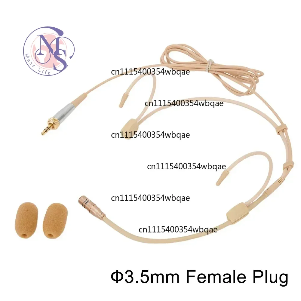 ZOCI-Professional Ear Hanging Headset Headworn Microphone Condenser Hypercardioid Mic For Wireless Microphone