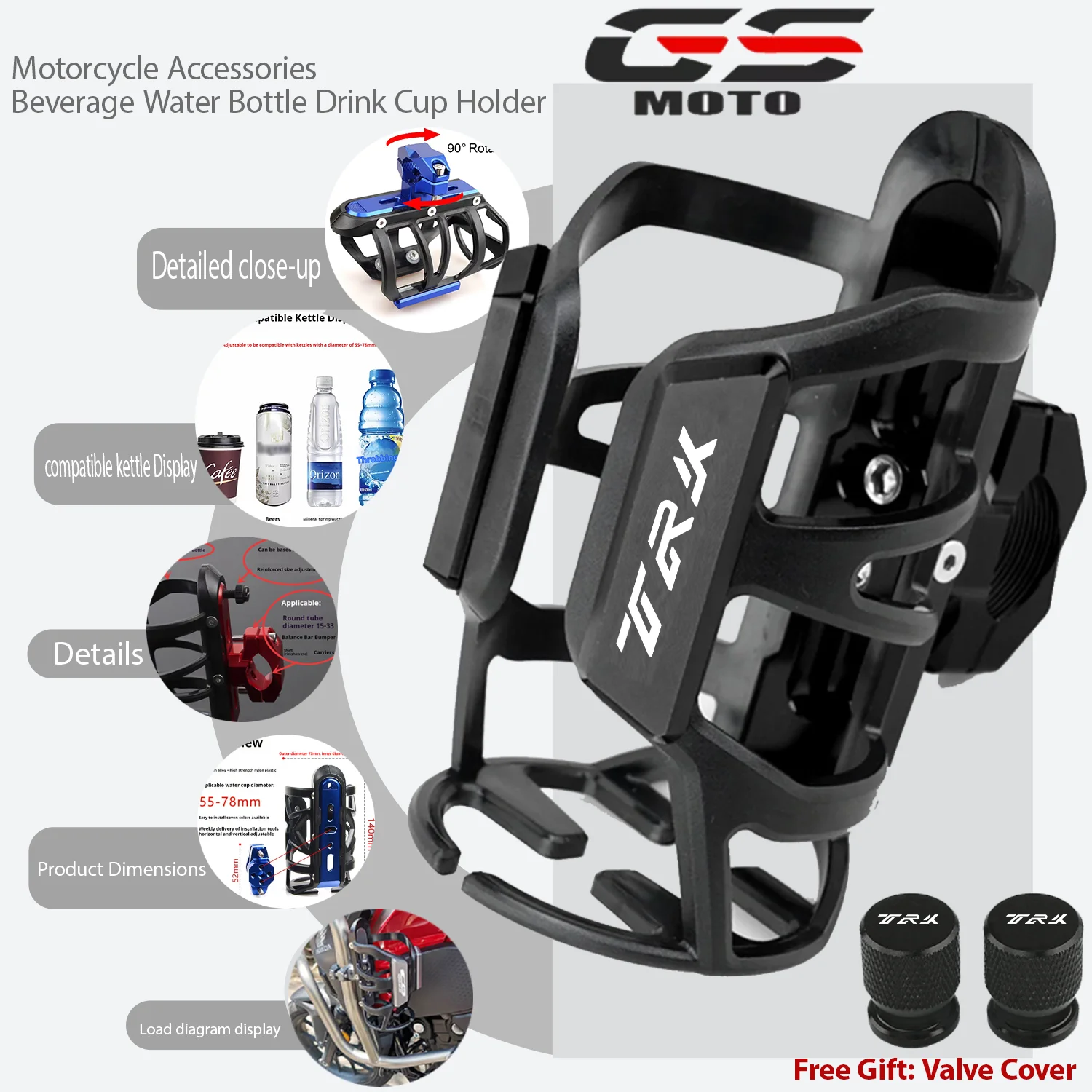 Motorcycle Beverage Water Bottle Cage For Benelli TRK 502X 502 702 702X TRK502X TRK702X TRK702 Drinks Holder Water Cup Holder