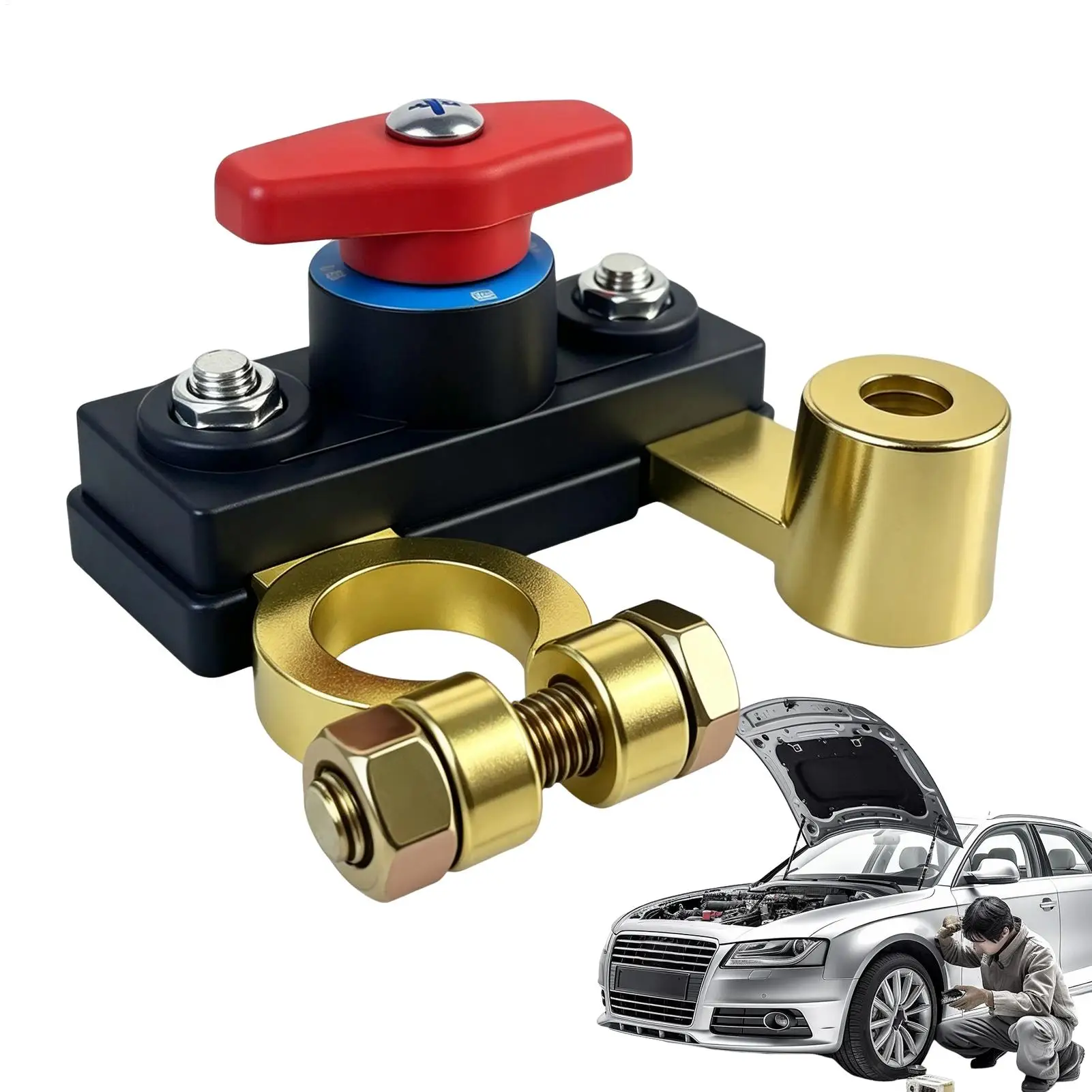 Car Battery Cut Off Switc h Disconnect Automatic Circuit Breaker Anti-Leakage S witch Isolator For Sedan SUV RV Boat ATV