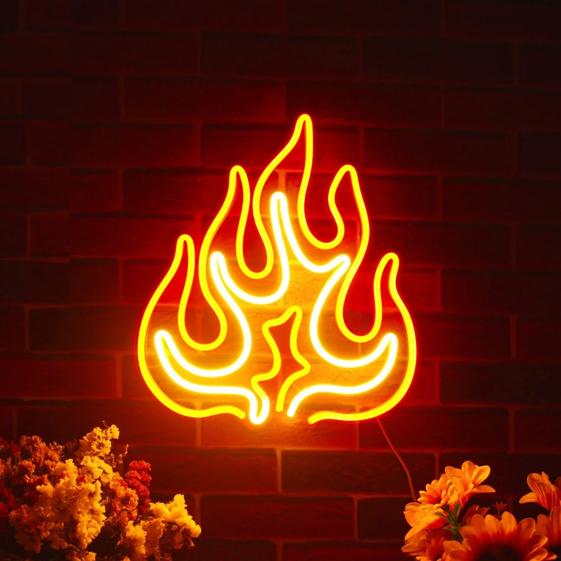 

Flame Neon Sign Flame Decoration Home Decor Neon Sign