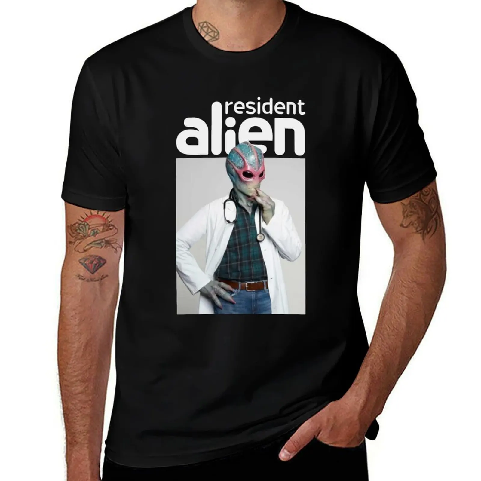 

Resident Alien Prime Edition Graphic Perfect Xmas Gift Fan T-Shirt man t shirt luxury cotton tshirt 100%