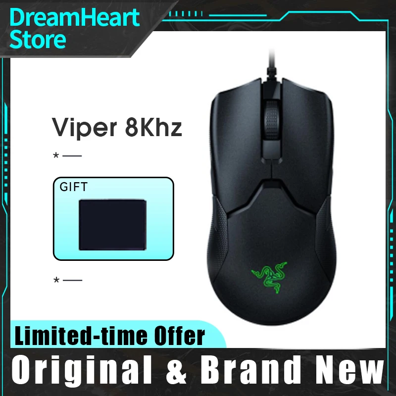 Top Viper 8KHz Gaming Mouse with 8000Hz Polling Rate ,Focus+ 20K DPI Optical Sensor 2nd-Gen Switch For Pc Laptop