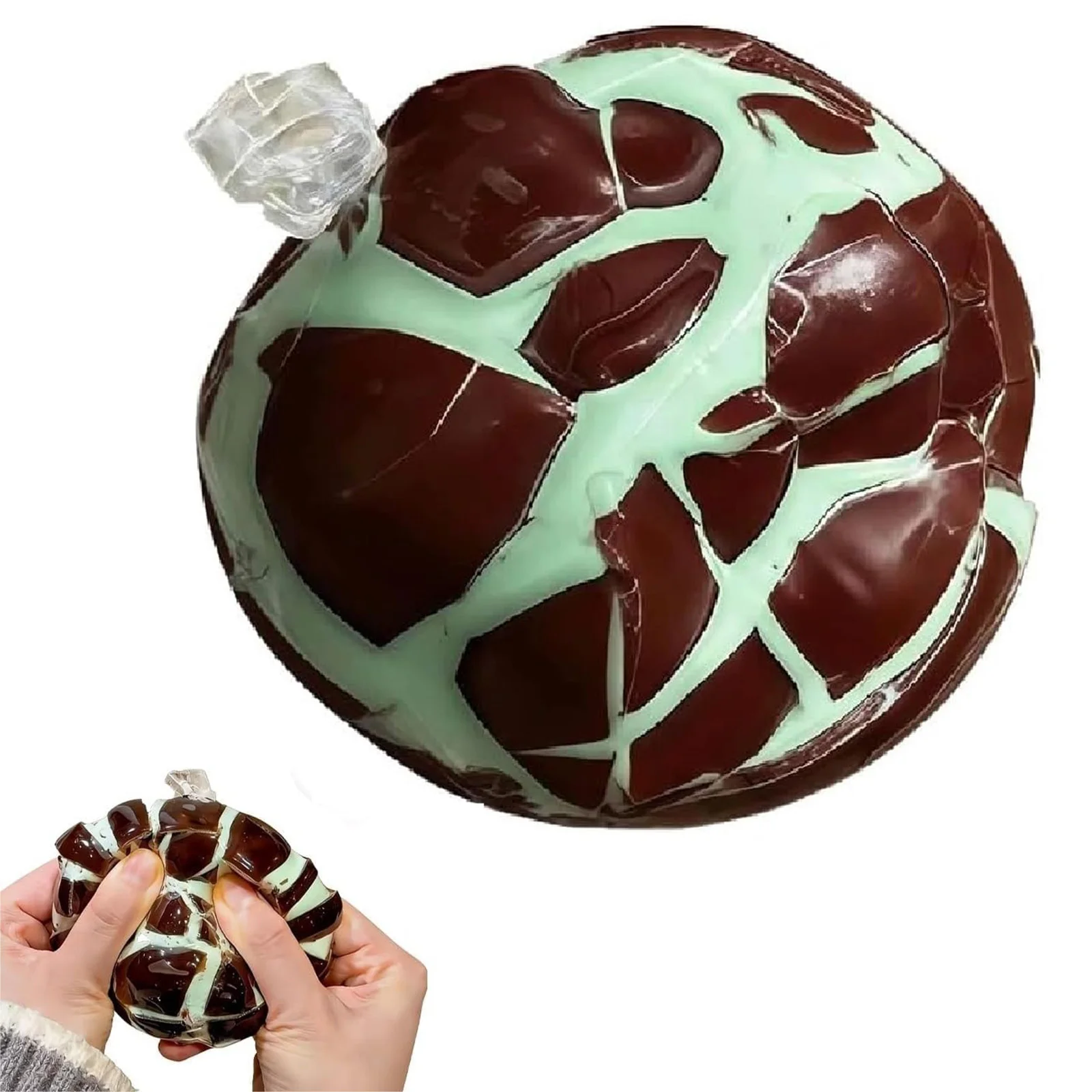 Wax Cracking Squeeze Toy with Crackable Texture Soft Gel Sensory Fidget Toy Lightweight for Adults Kids School Birthday Gift