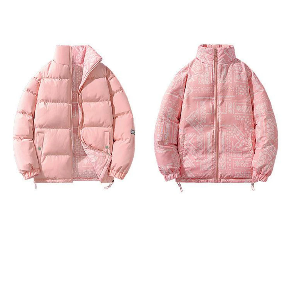 Loose Fit Jacket Mens Reversible Coat Casual Daily Wear Men Casual Double-sided Jacket Hiking Jacket Thickened Lining