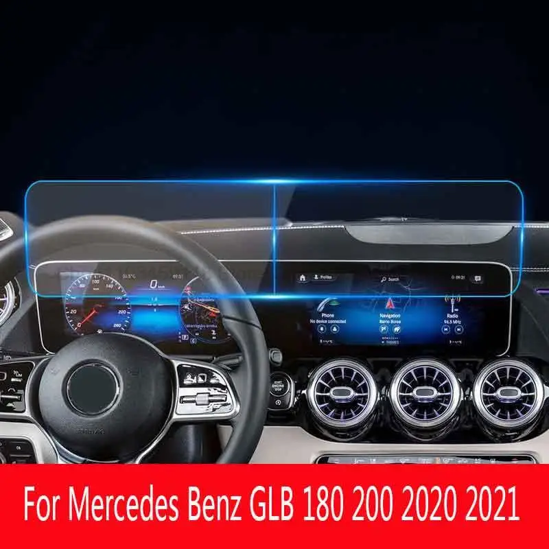 Tempered glass protective film For Mercedes Benz GLB 180 200 car 2020 2021 Car  Interior GPS navigation LCD screen Anti-scratch