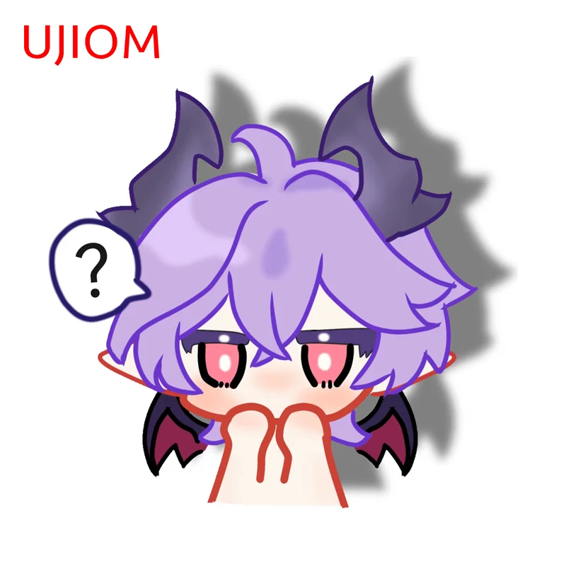 UJIOM Super Cute Genshin Impact Mini Durin Cartoon Anime Meme Wall Stickers Funny Luggage Desk Decal Sunscreen Bathroom Decor
