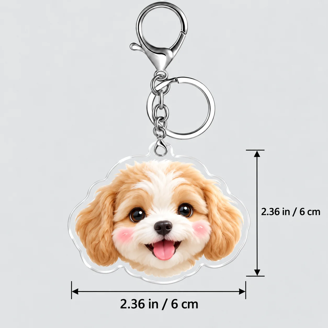Personalisierter Acryl-Schlüss – Pet Portrait Custom Bewertung und Preis