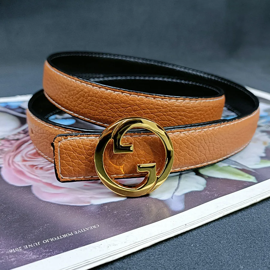 2.5cm Classic Belt Luxury Designer Famous Brand High Quality Leather Hot Women Belts For Dress