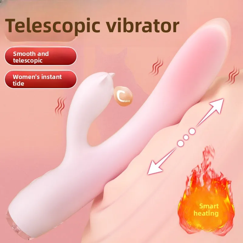 مدلك اهتزاز متعدد الوظائف مع وظيفة تسخين لتحفيز البظر. أوضاع اهتزاز متعددة للألعاب النسائية