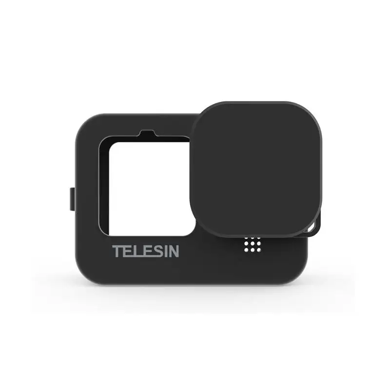 TELESIN-cubierta protectora de silicona para Gopro 11/10/9, cubierta de lente, accesorios de cámara deportiva, novedad