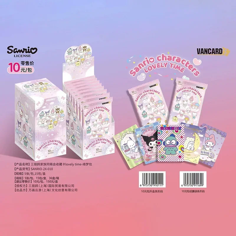 Genuine Sanrio Card Life Diary Sanrio Family Coolomi Life Diary HelloKitty Pink Cute Collection Card Toy Gift