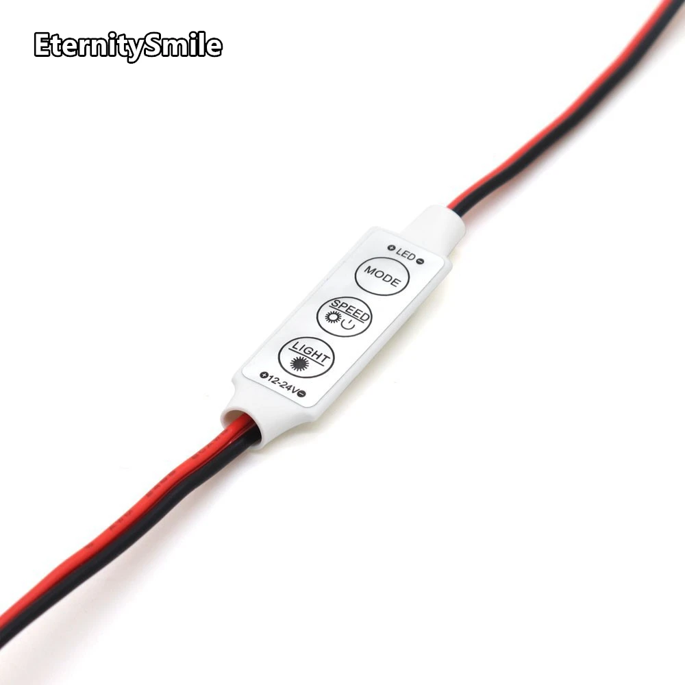 3-button mini monochromatic controller led monochromatic light bar module online dimmer for 5v12v24v voltage