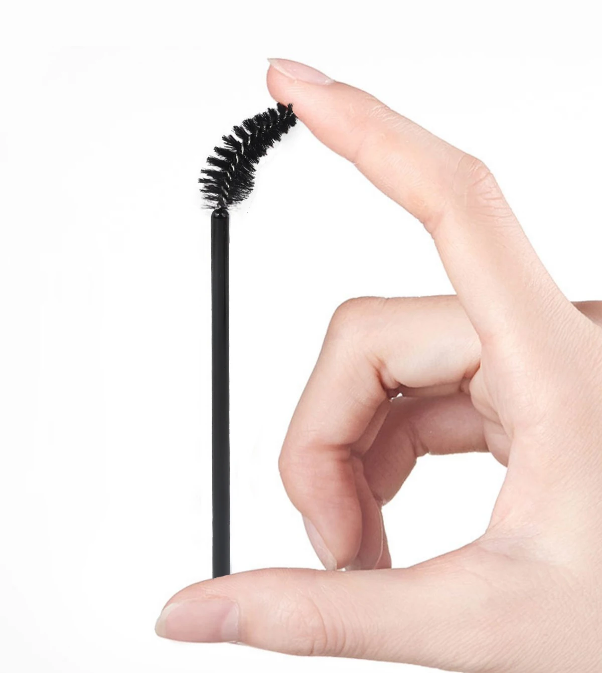 50 قطعة عصا الماسكارا النايلون القابل للتصرف قضيب رمش فرش لتطعيم جلدة تمديد النساء فرشاة للمكياج أدوات