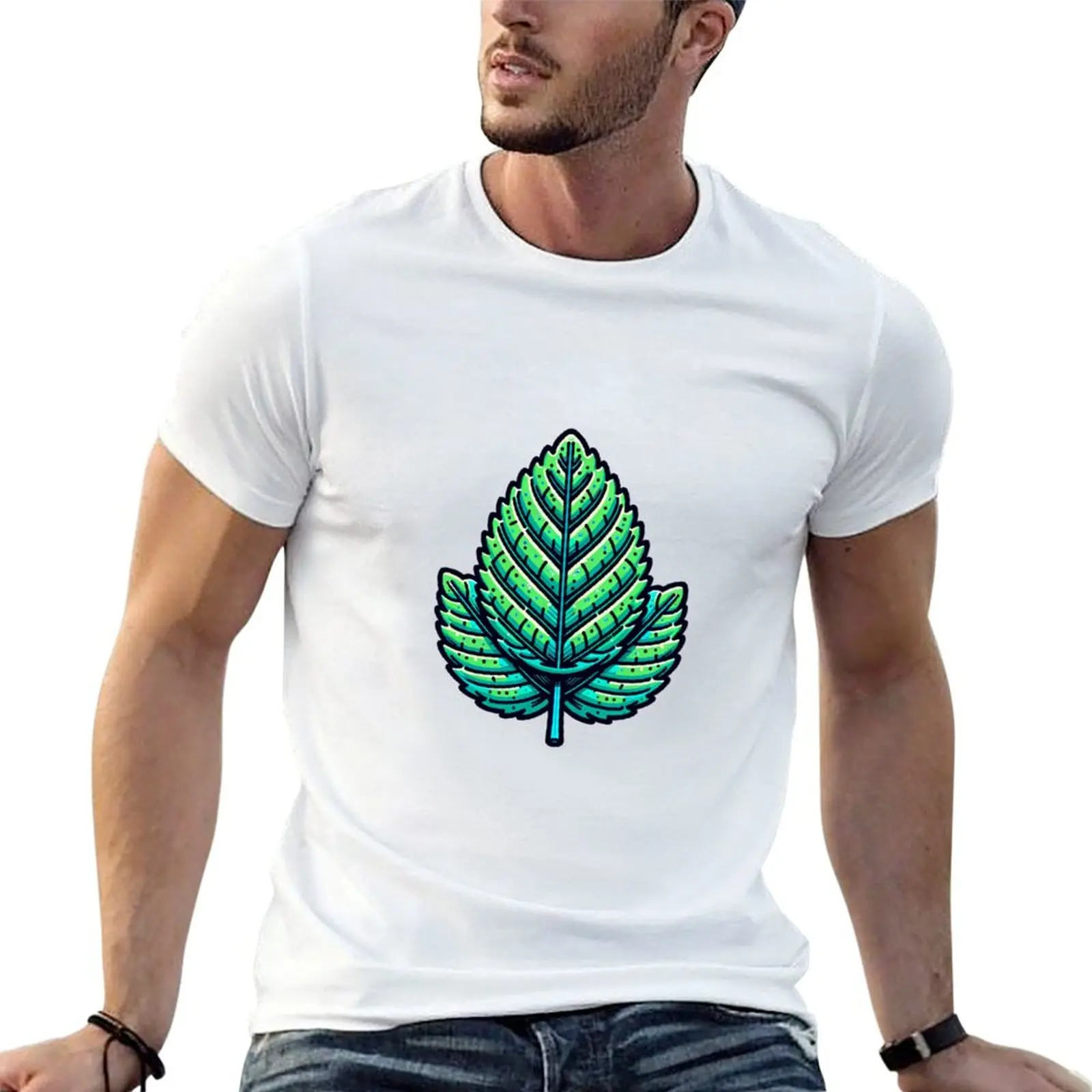 mint leaf T-Shirt Plus Size Lightweight Top