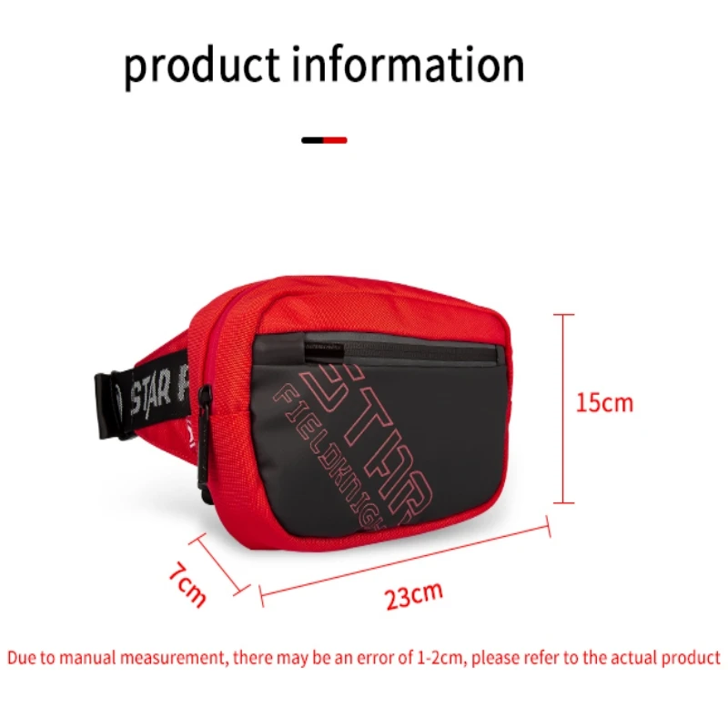 SFK Black Multi-functional Outdoor Sports Men Women Chest Bag Crossbody Bag Waist Bag Motorcycle Riding Fanny Bag Hang Package